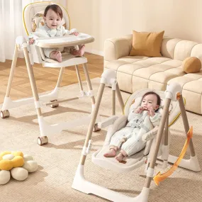 Marshmallow Smart High Chair For Kids 3-in-1 Multipurpose High Chair with Swing