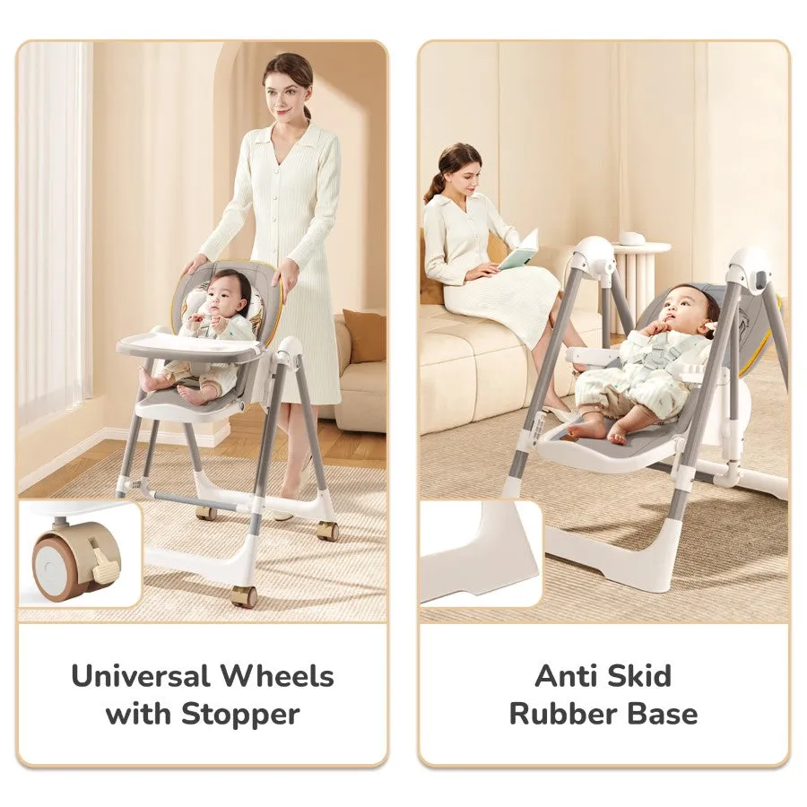 Marshmallow Smart High Chair For Kids 3-in-1 Multipurpose High Chair with Swing