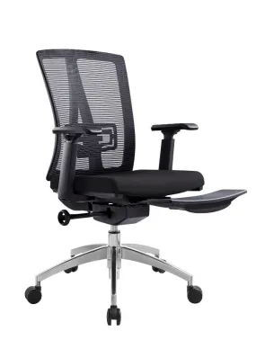 Modern Ergonomic Office Chair with Adjustable Armrest and Footrest for Office Executives and Managers