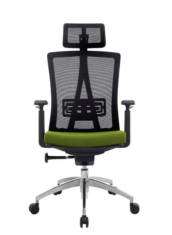 Modern Ergonomic Office Chair with Adjustable Headrest, Armrest and Footrest for Office Executives and Managers