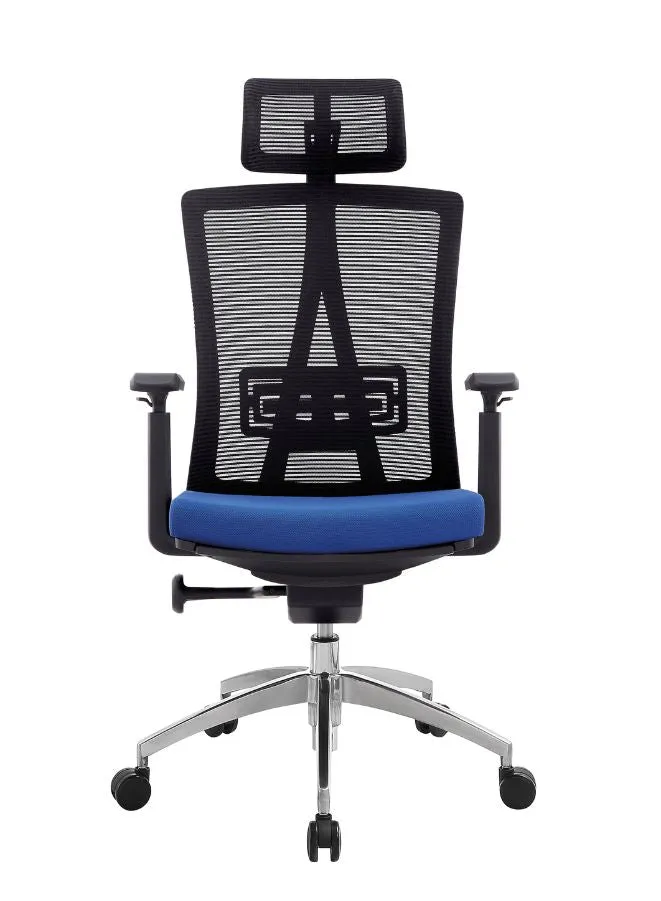 Modern Ergonomic Office Chair with Adjustable Headrest, Armrest and Footrest for Office Executives and Managers