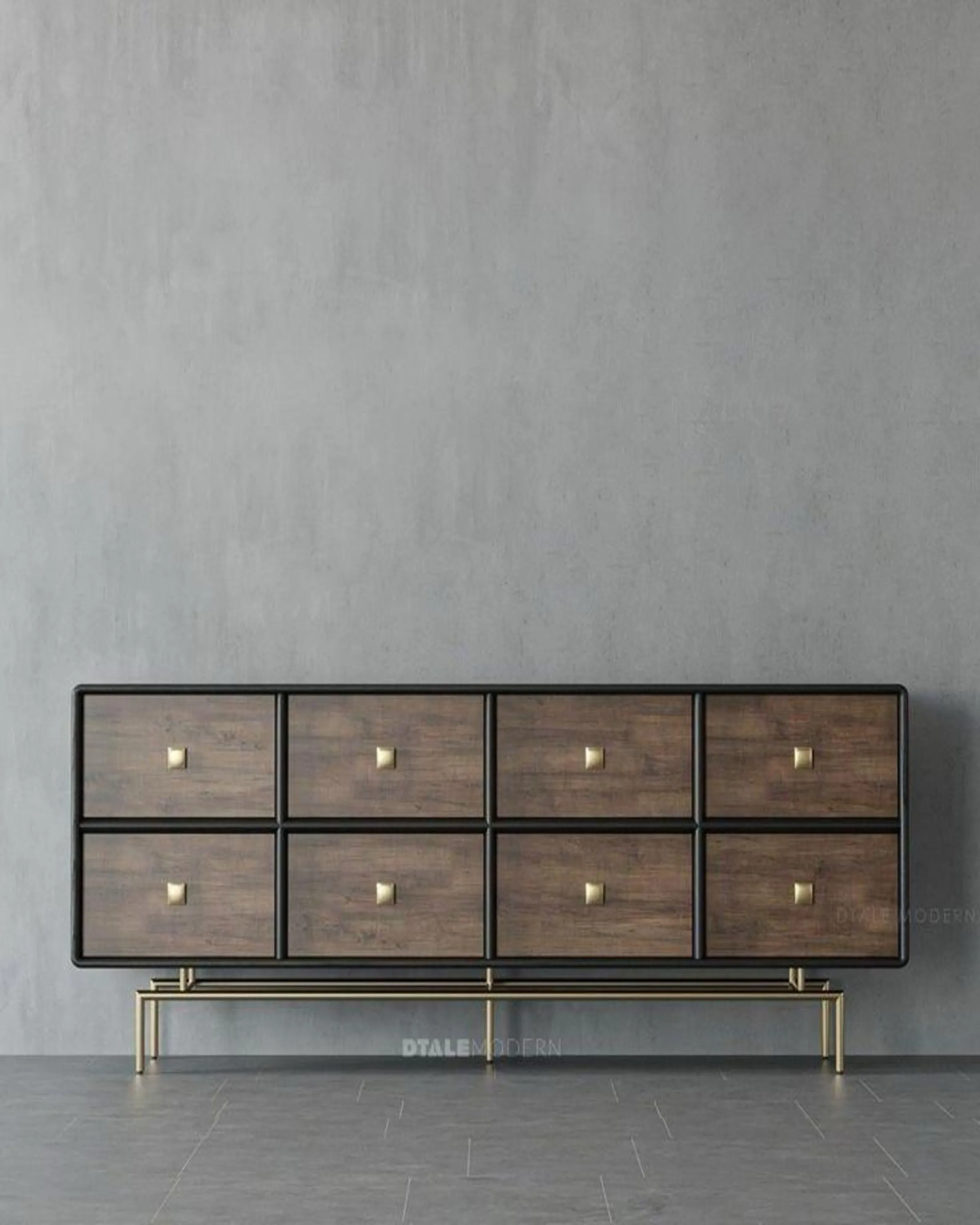 Modern Farmhouse Luxury Brown Sideboard