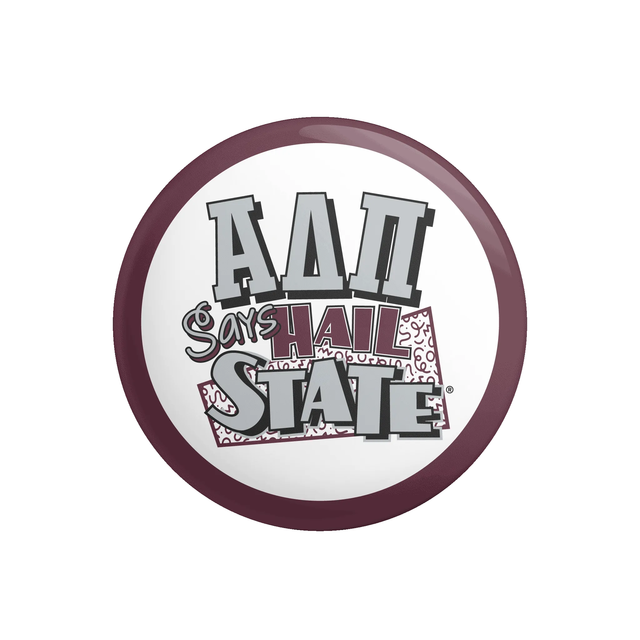MSU Alpha Delta Pi Football Game Day PR Button