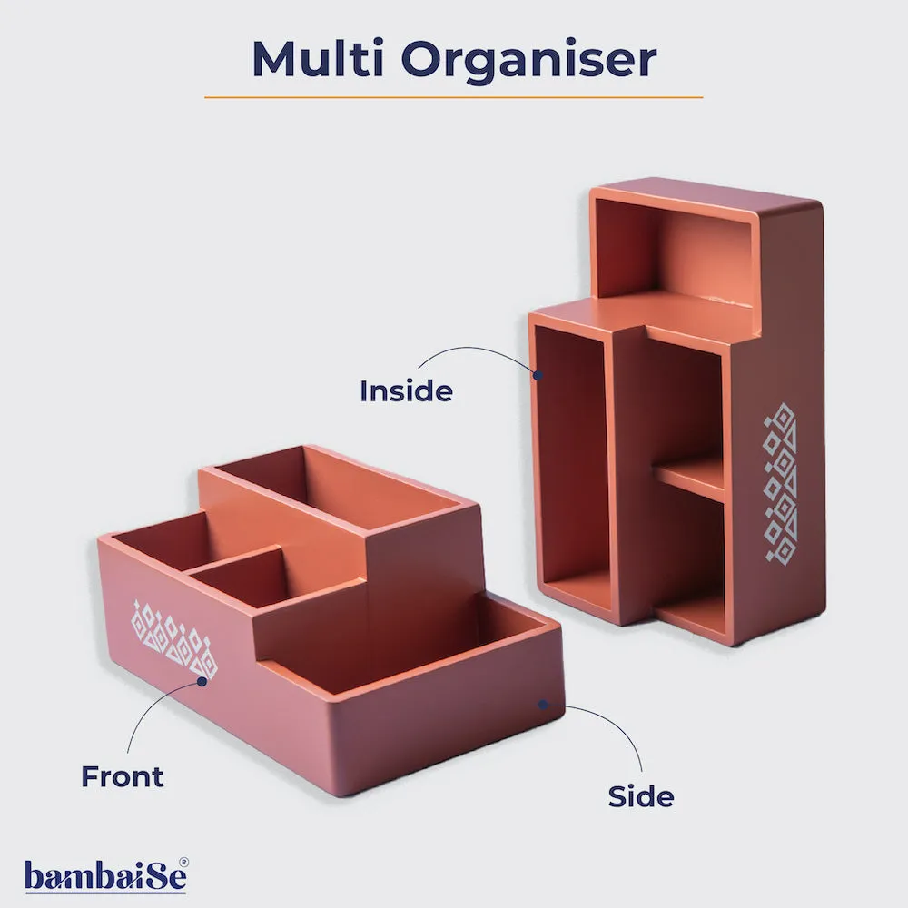 Multi Organiser Amber Orange