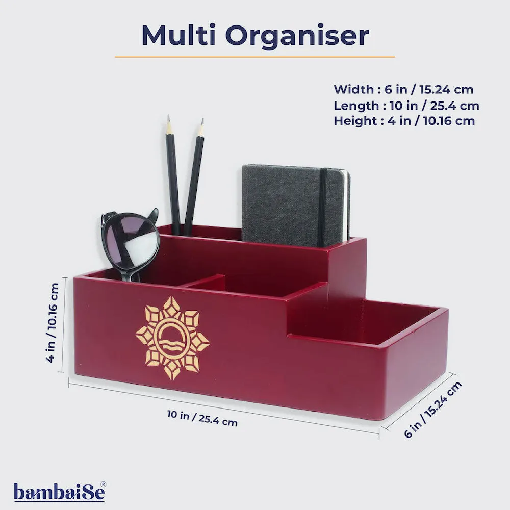 Multi Organiser Amber Orange