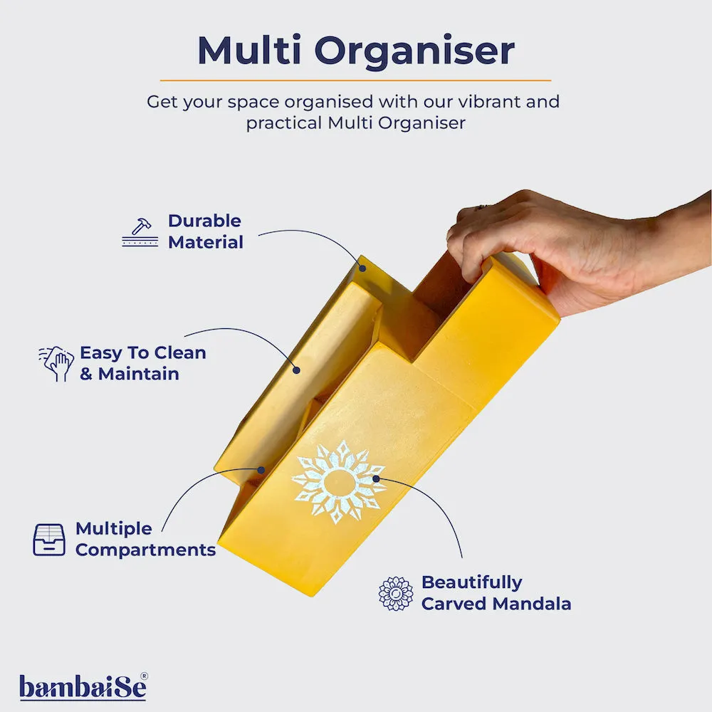 Multi Organiser Amber Orange