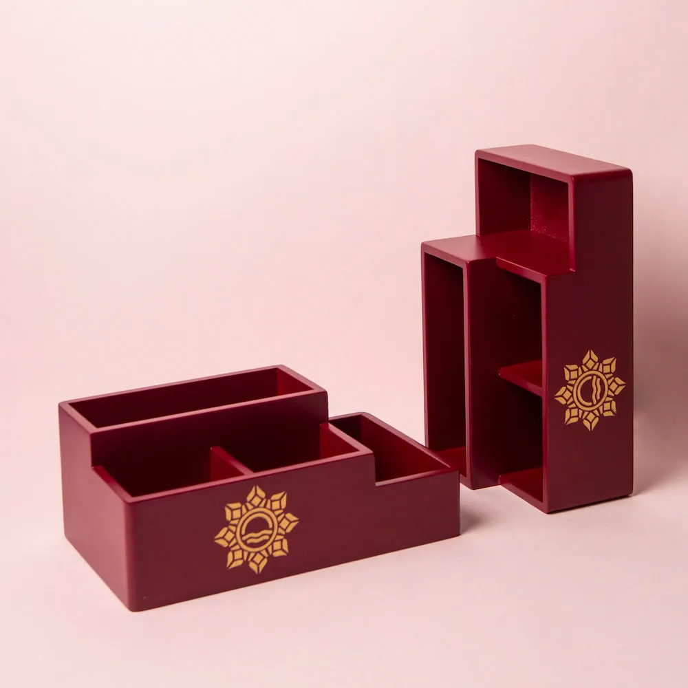 Multi Organiser Amber Orange