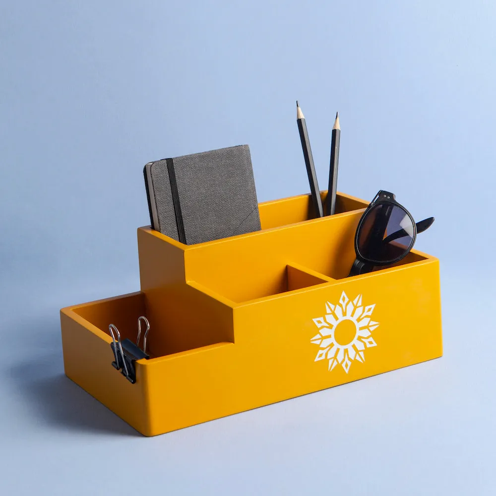 Multi Organiser Amber Orange