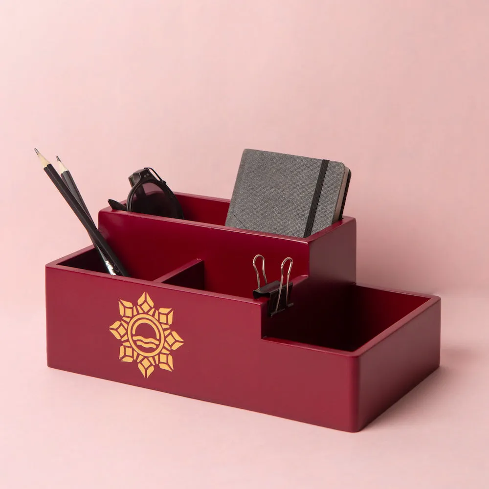 Multi Organiser Amber Orange