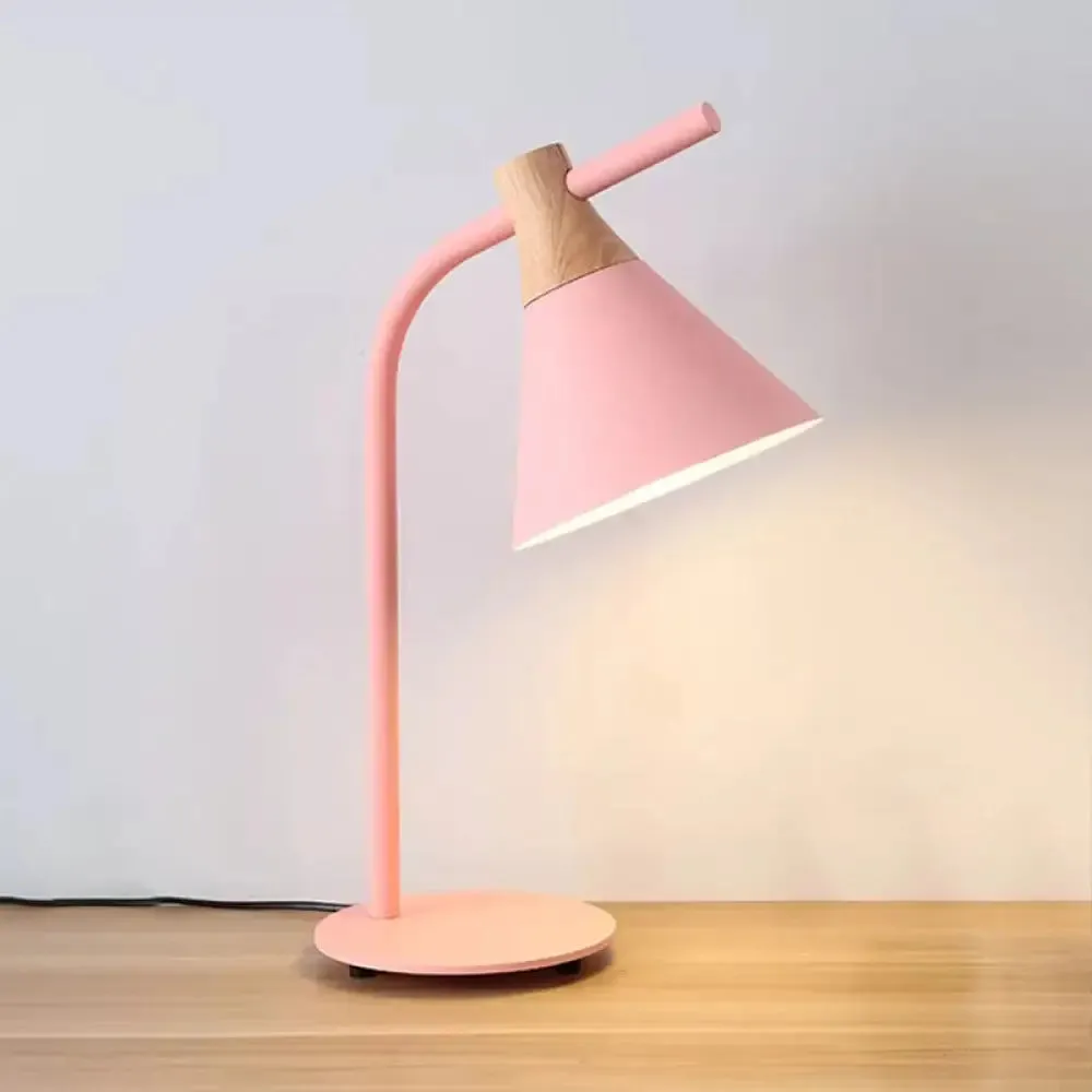 Nordic Single Head Metal Desk Light - Functional Reading Lamp for Study Rooms and Dormitories