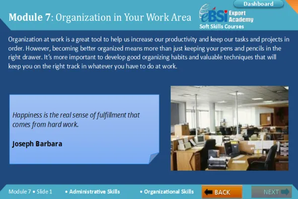 Organizational Skills