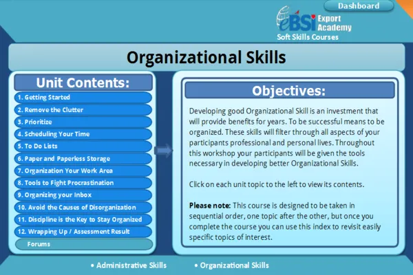 Organizational Skills