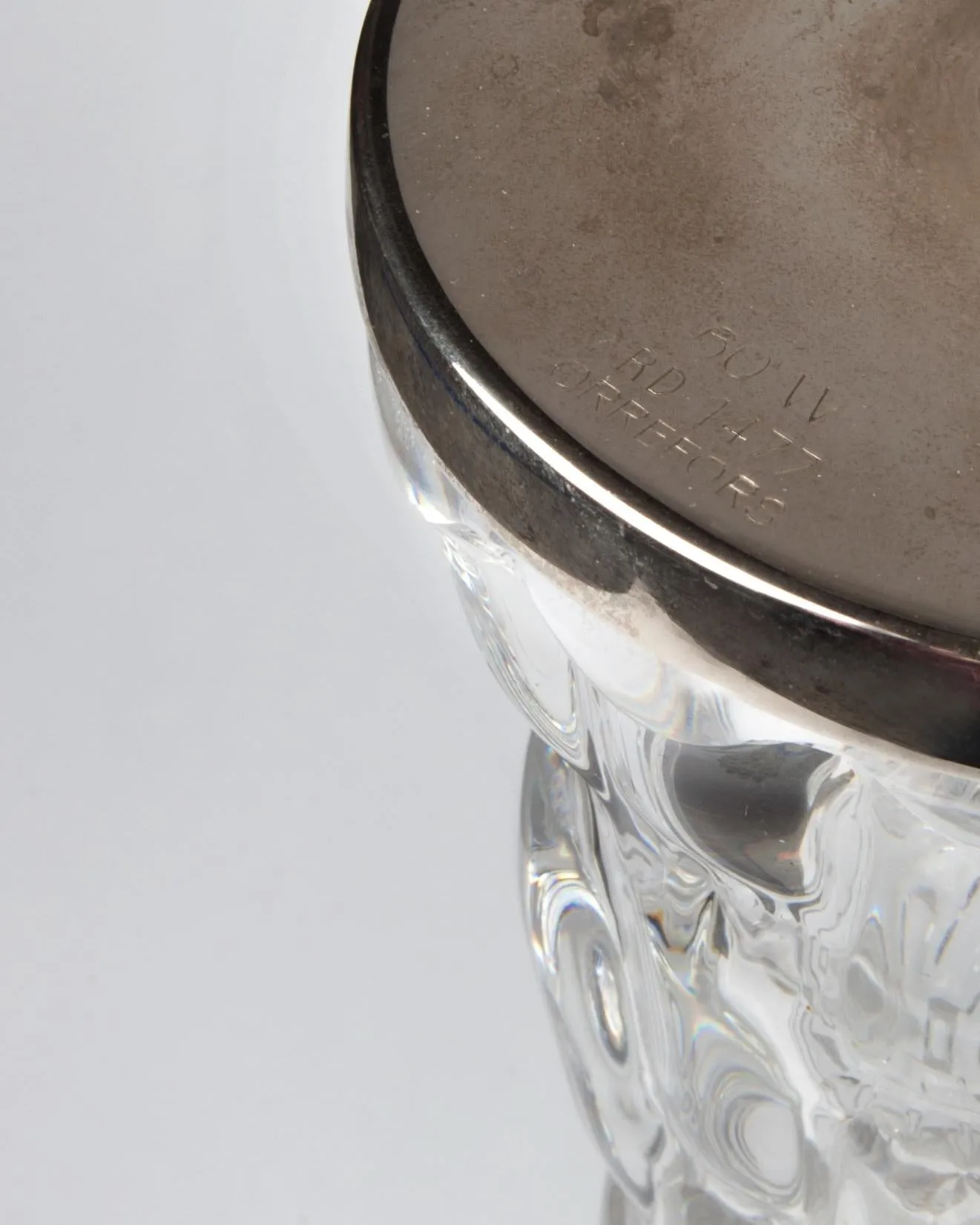 Orrefors Textured Glass Lamps