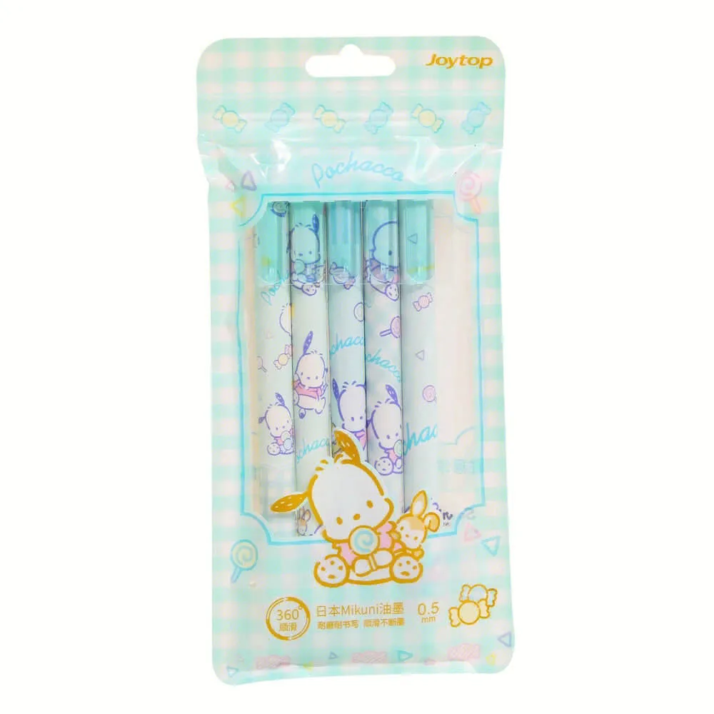 Pack of 5 Pochacco Click Pen Set