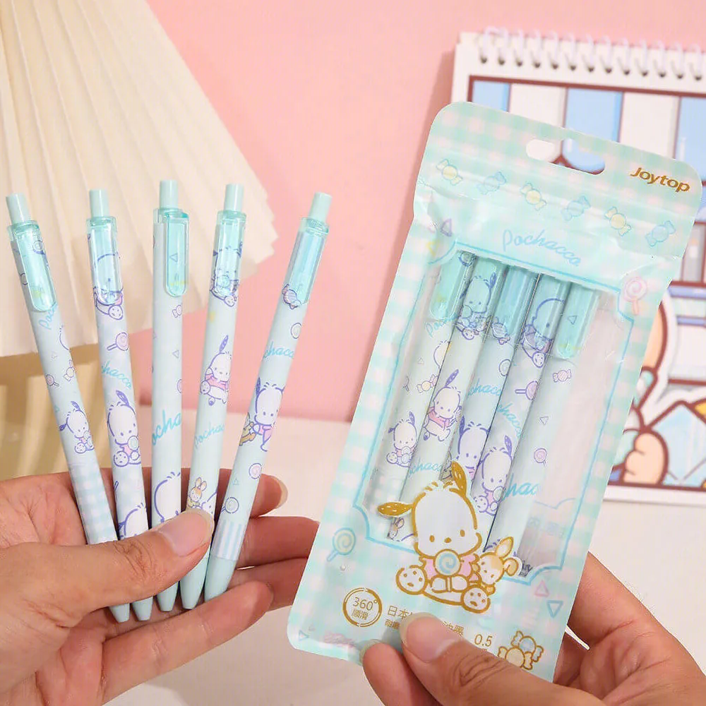 Pack of 5 Pochacco Click Pen Set