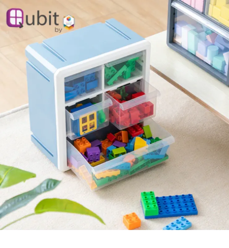 Penta Cube Storage Box White/Blue