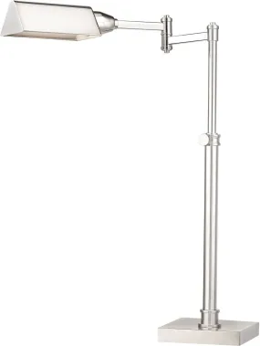 Polished Nickle Desk Lamp