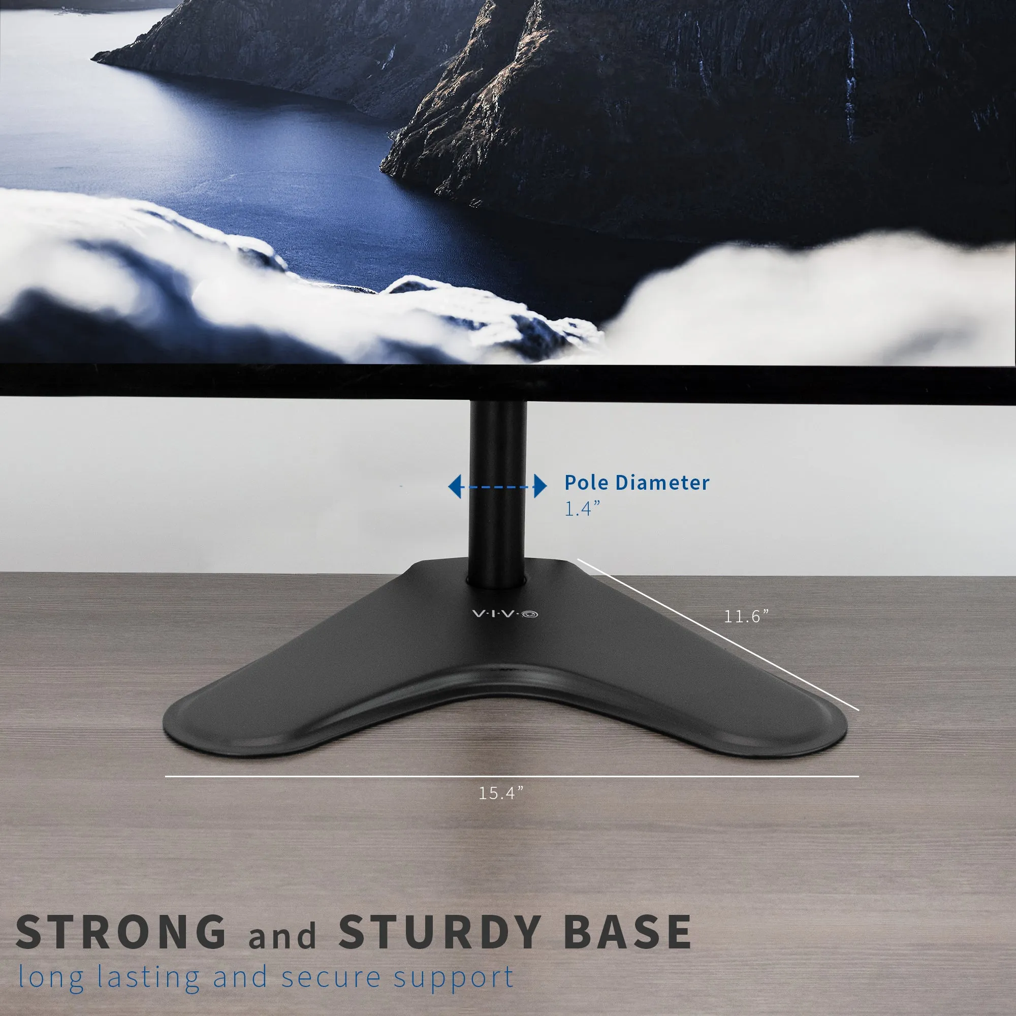 Quad 13” to 24” Monitor Desk Stand