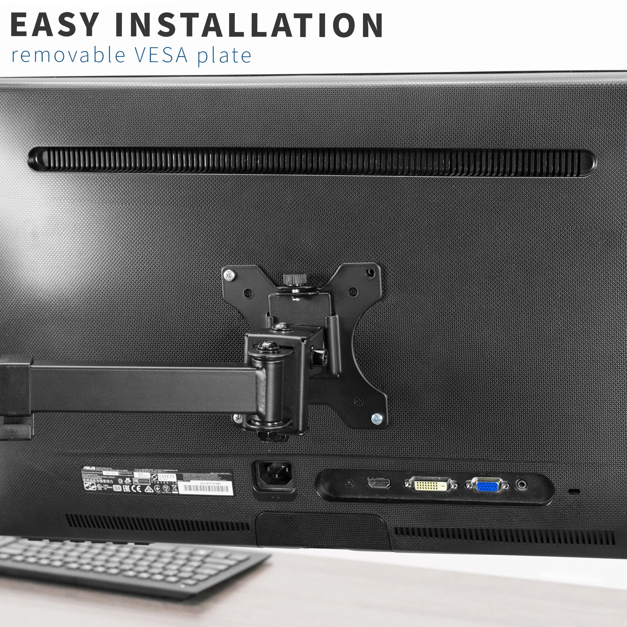 Quad 13” to 24” Monitor Desk Stand