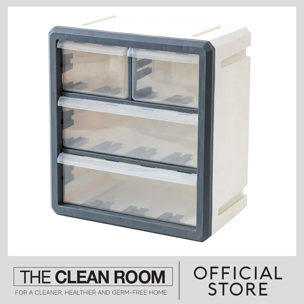 Quad Cube Storage Box Gray/White