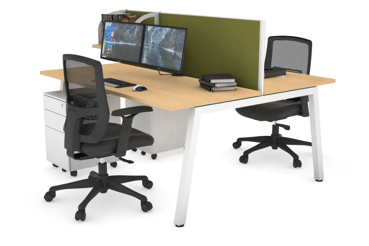 Quadro 2 Person Office Workstation [1400L x 700W]