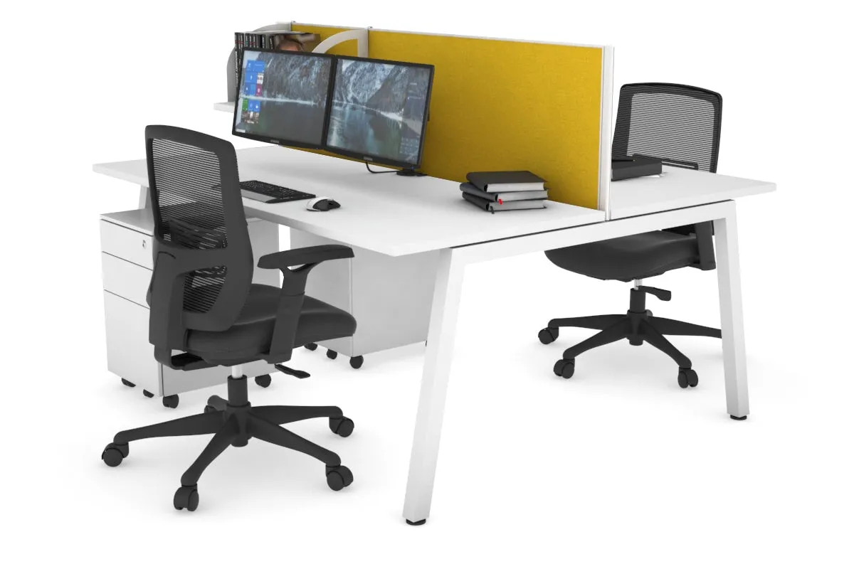 Quadro 2 Person Office Workstation [1400L x 700W]