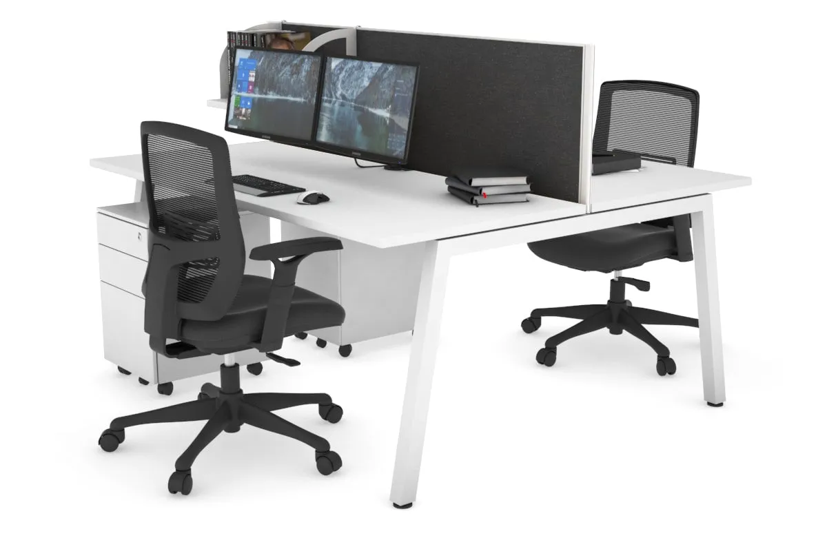 Quadro 2 Person Office Workstation [1400L x 700W]
