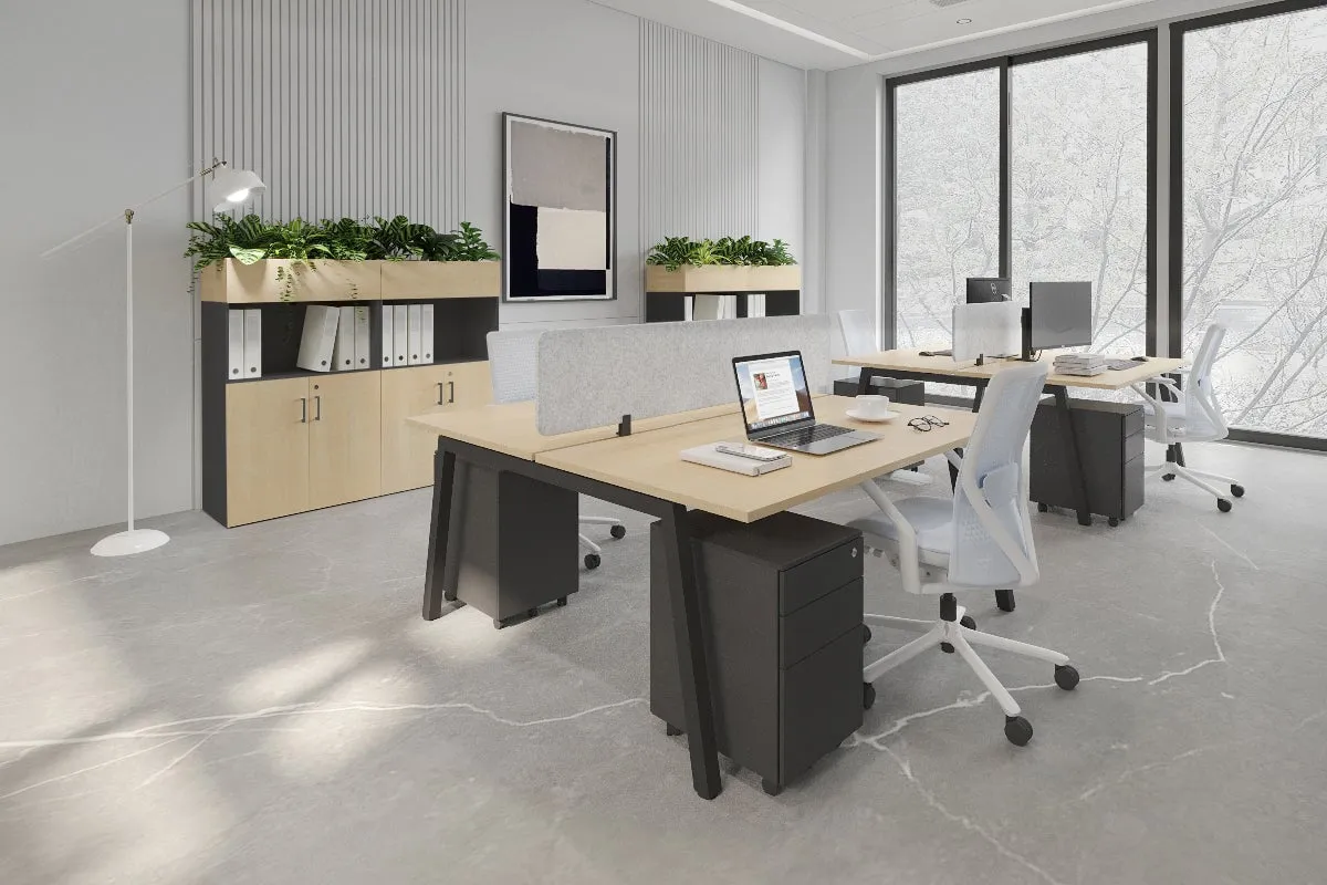 Quadro 2 Person Office Workstation [1400L x 700W]