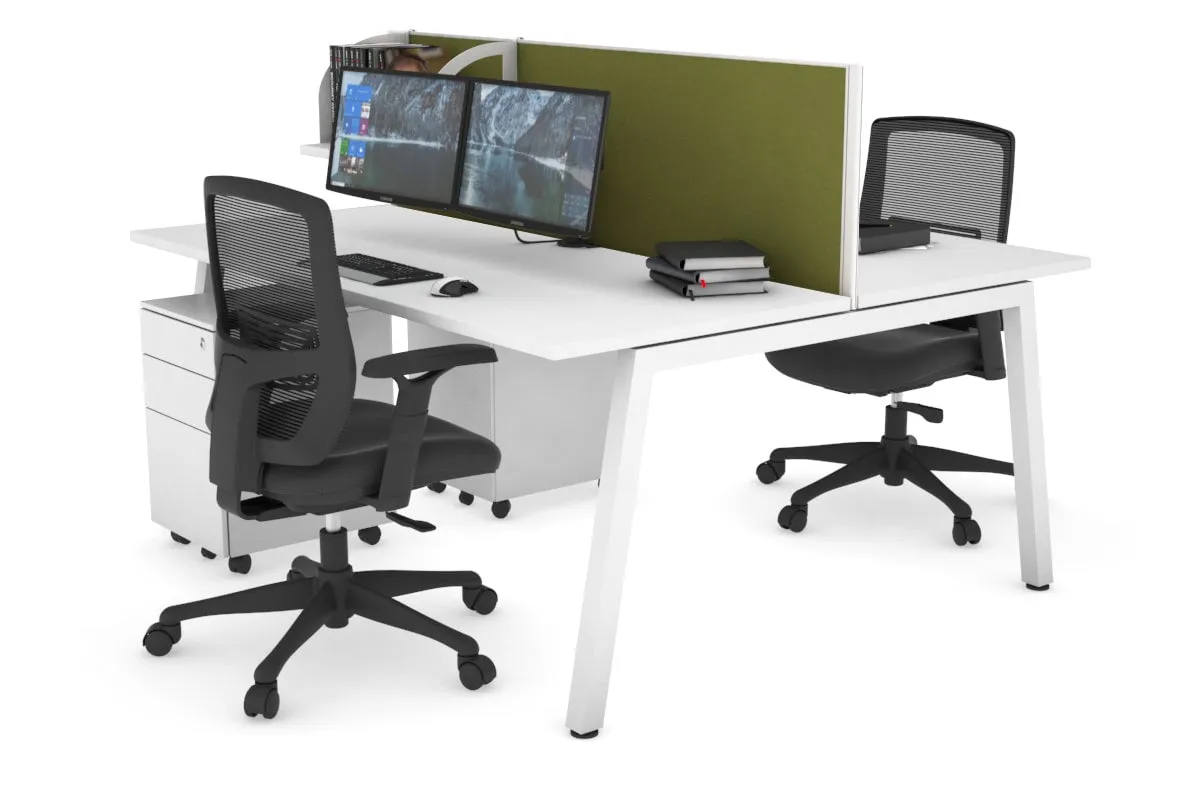 Quadro 2 Person Office Workstation [1400L x 700W]