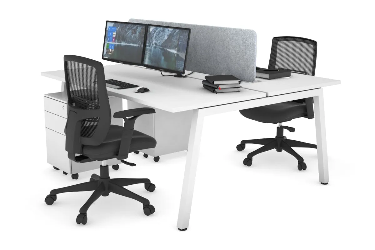 Quadro 2 Person Office Workstation [1400L x 700W]