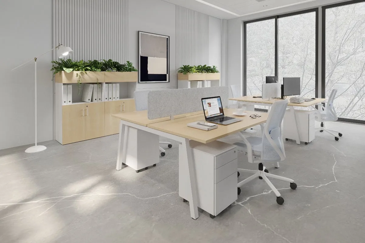 Quadro 2 Person Office Workstation [1400L x 700W]