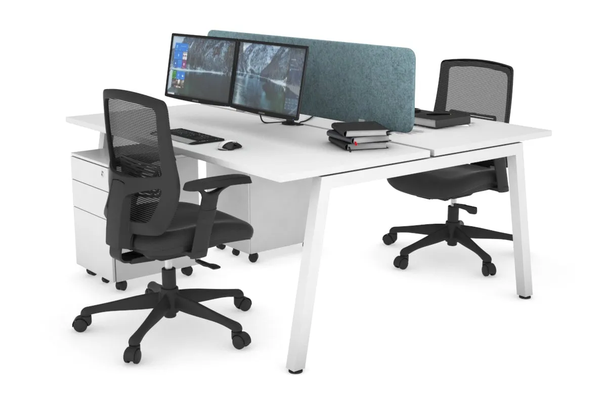 Quadro 2 Person Office Workstation [1400L x 700W]