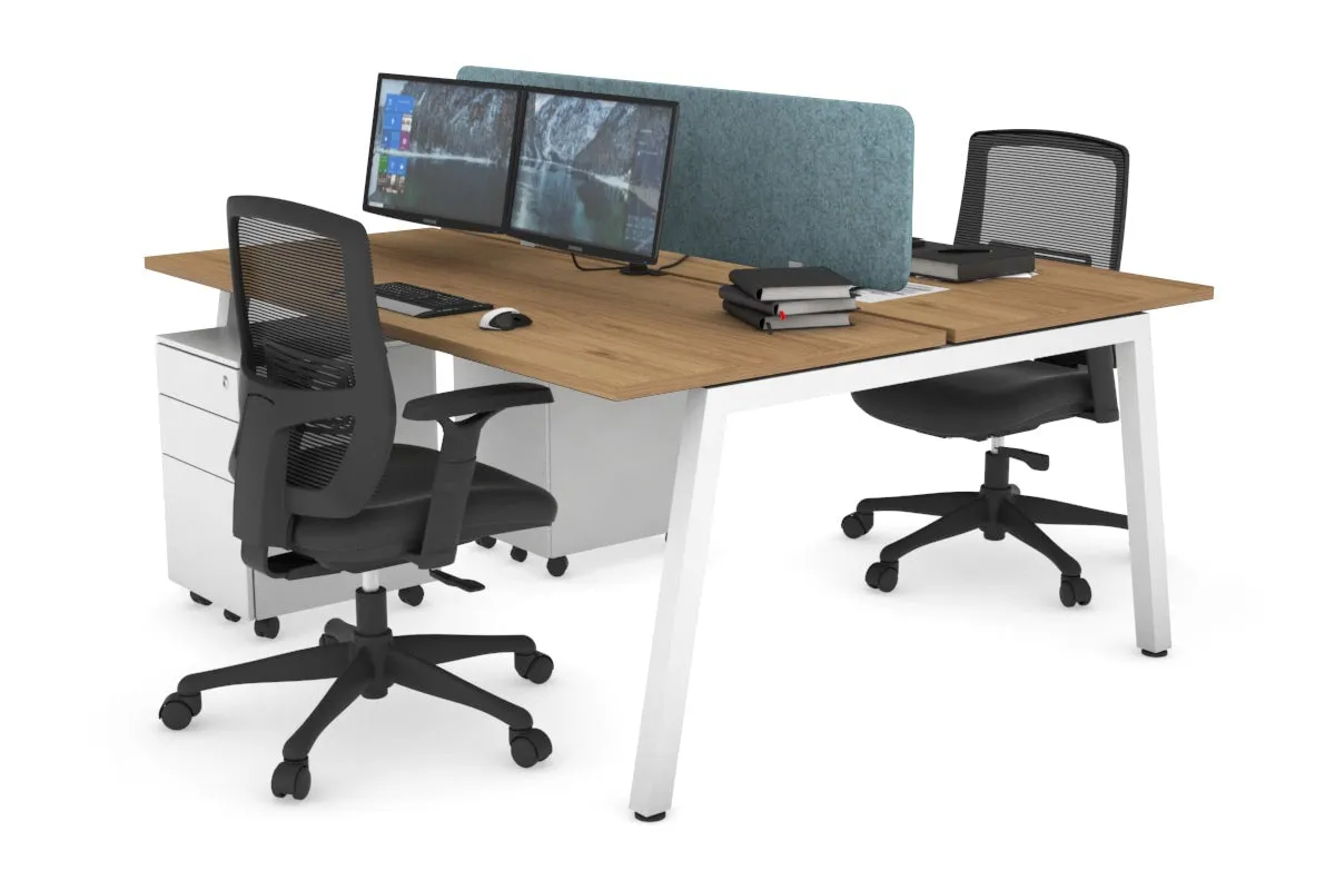 Quadro 2 Person Office Workstation [1400L x 700W]
