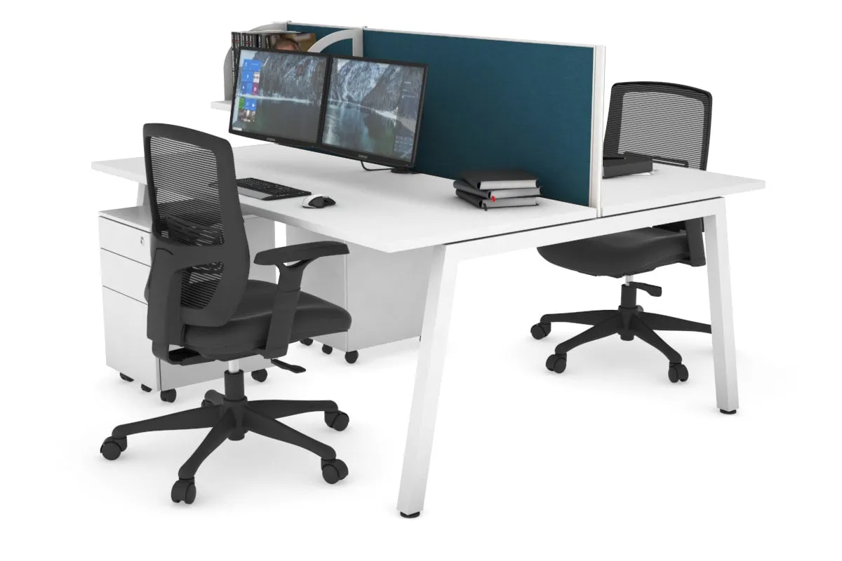 Quadro 2 Person Office Workstation [1400L x 700W]