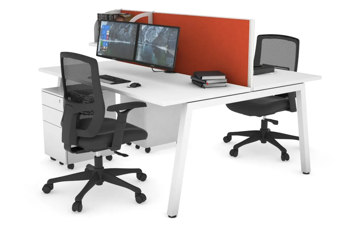 Quadro 2 Person Office Workstation [1400L x 700W]