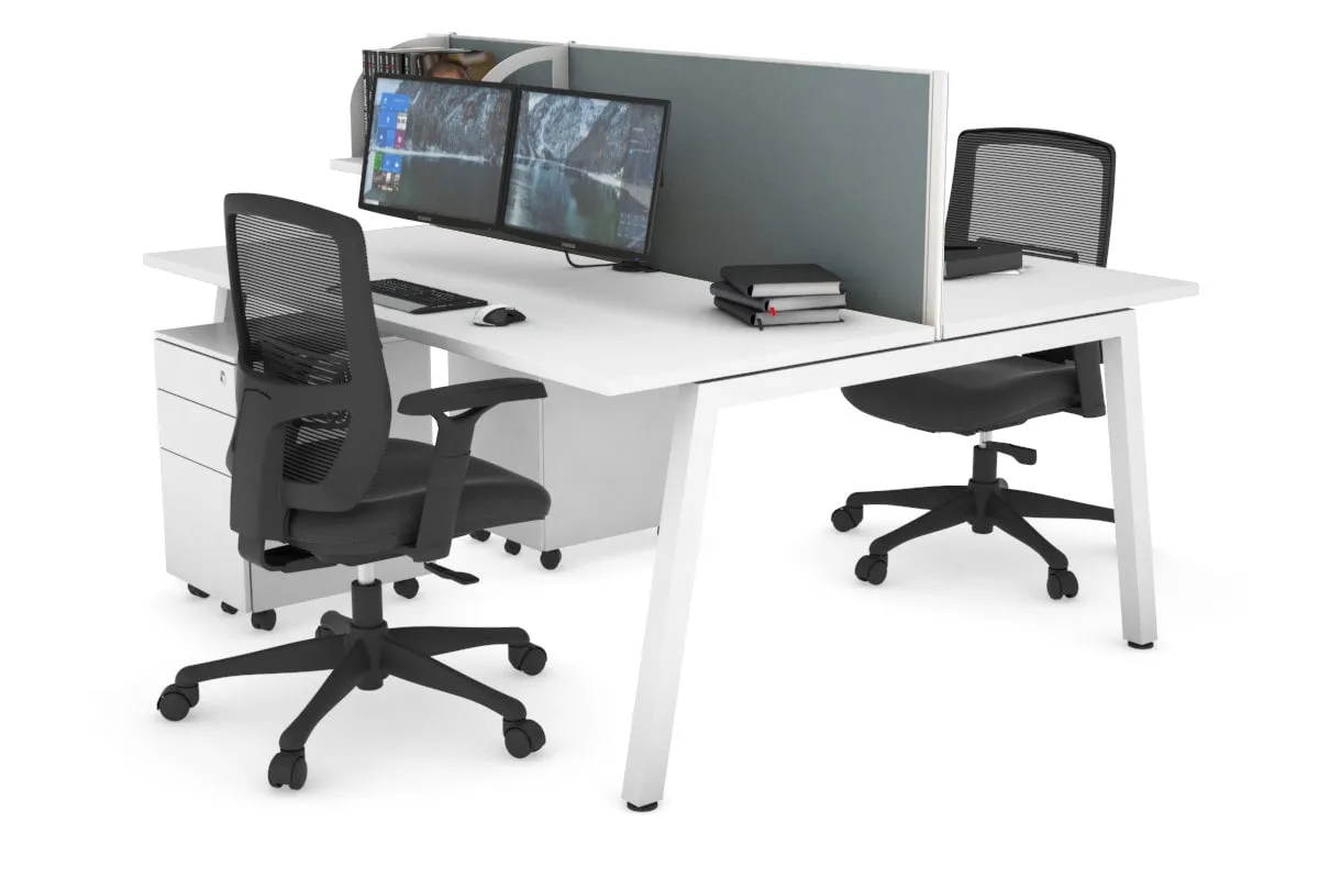 Quadro 2 Person Office Workstation [1400L x 700W]