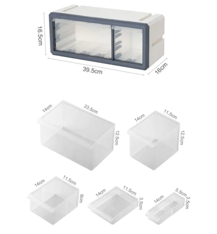 Qubit XL 3.4 Plastic Storage Drawer Box