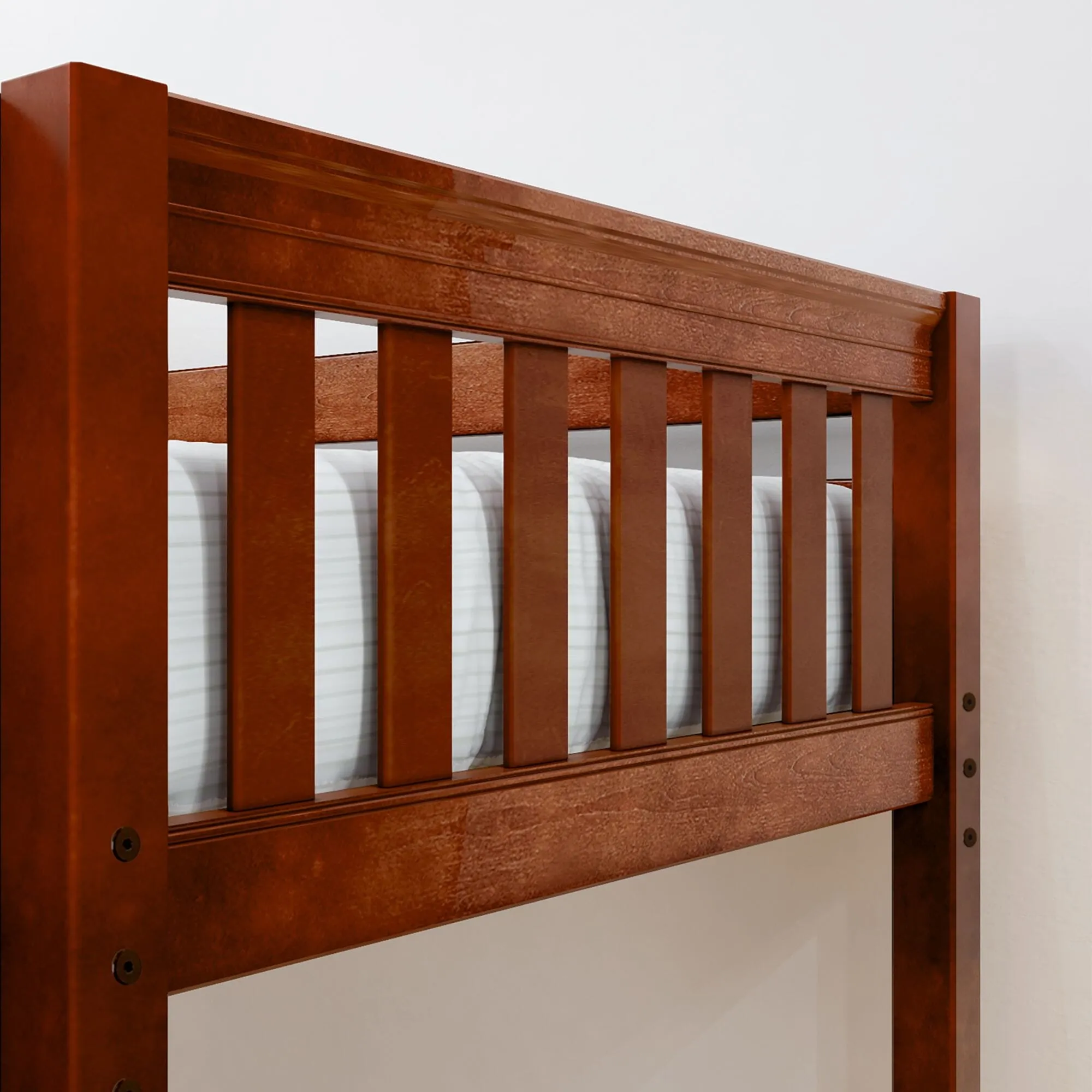 Queen High Quad Bunk with Stairs in Middle