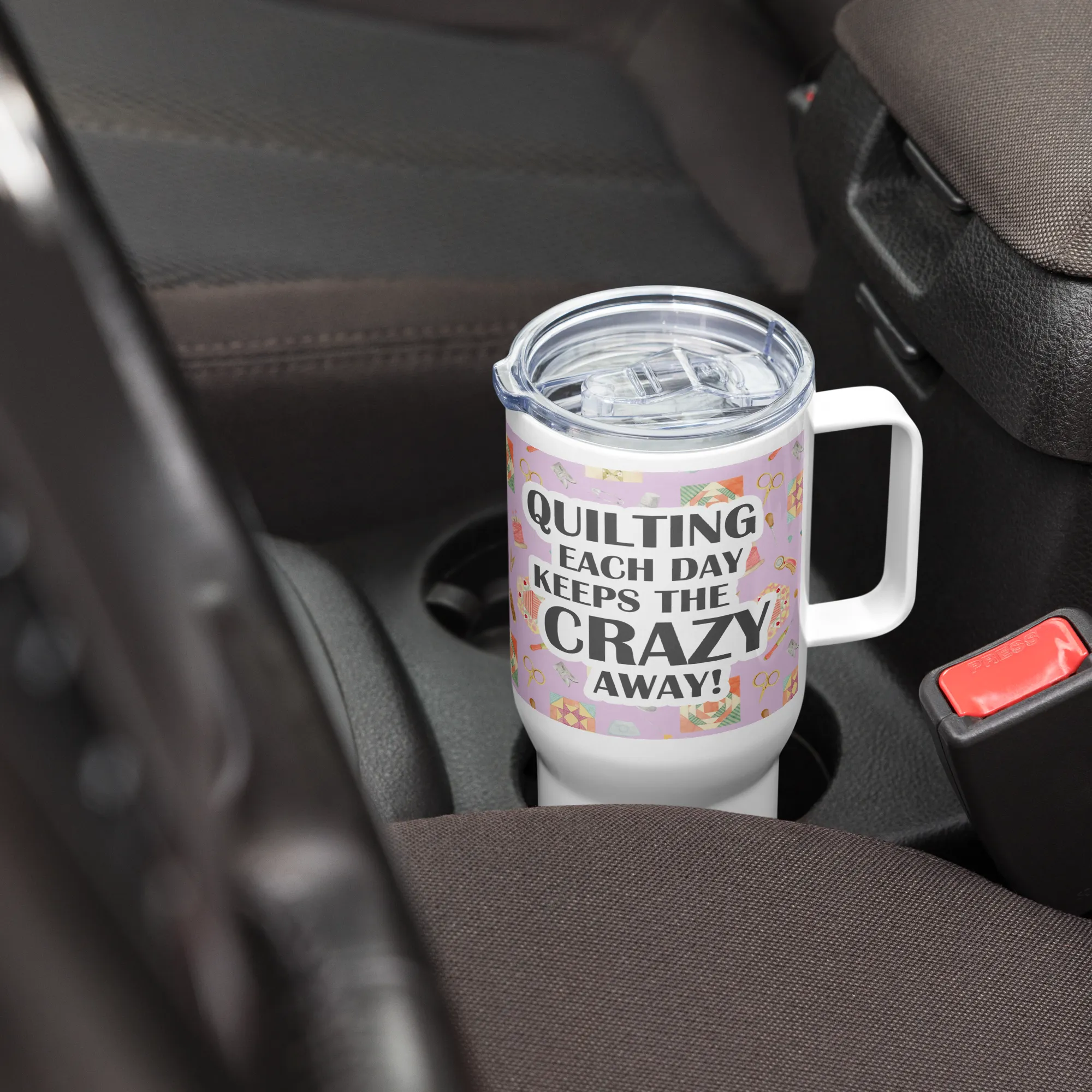 Quilting Each Day 25 oz Travel Mug