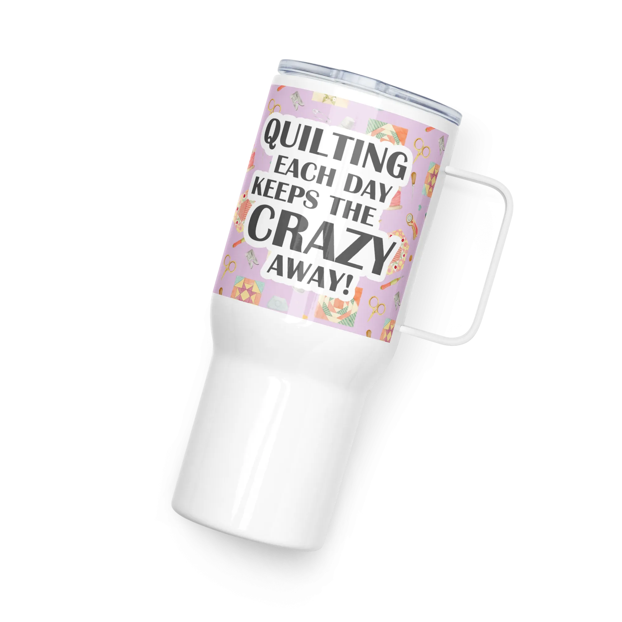Quilting Each Day 25 oz Travel Mug