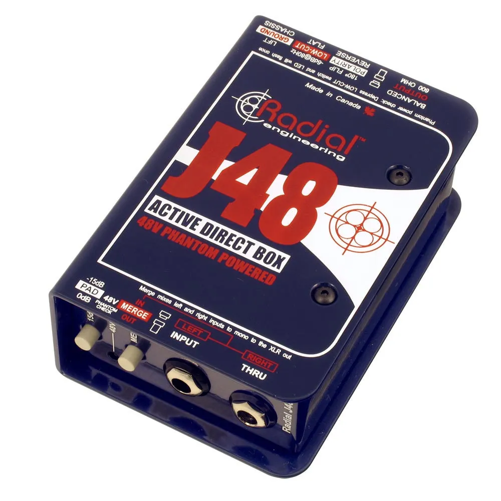 Radial Active DI (Phantom Power) - J48