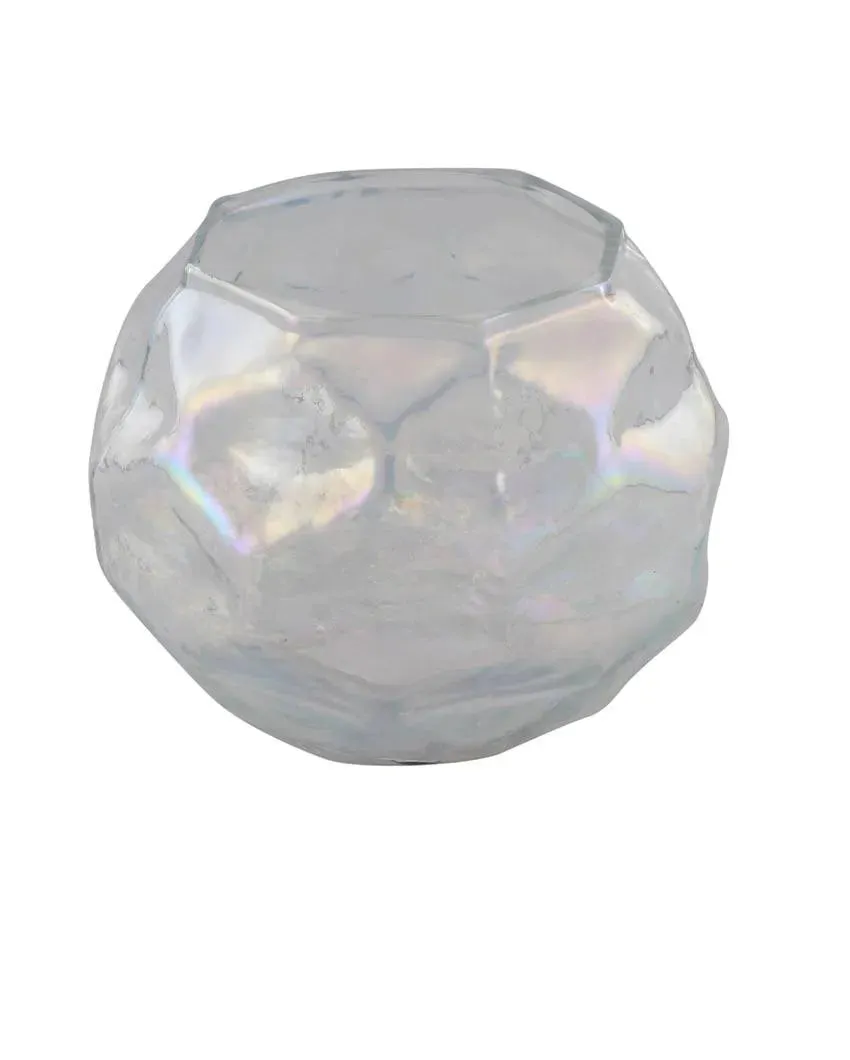 Rainbow Glass Votive Candle Holer | Set Of 2