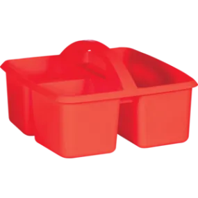 Red Plastic Storage Caddy