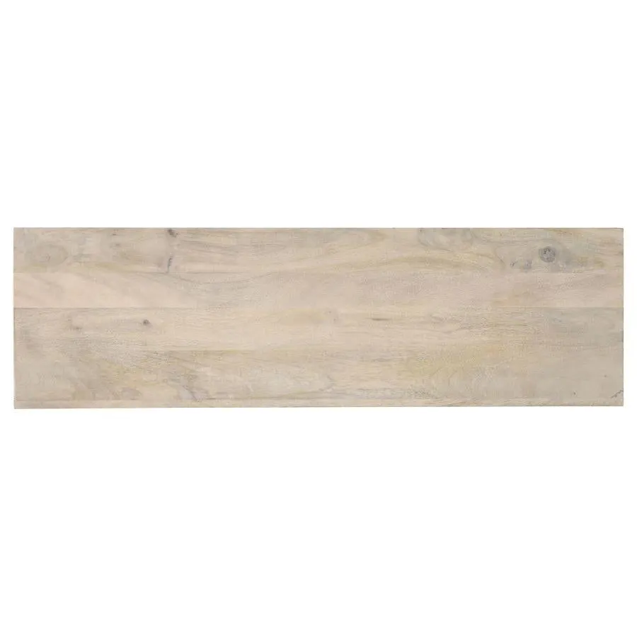 Rickman Rectangular 2-Drawer Console Table White Washed