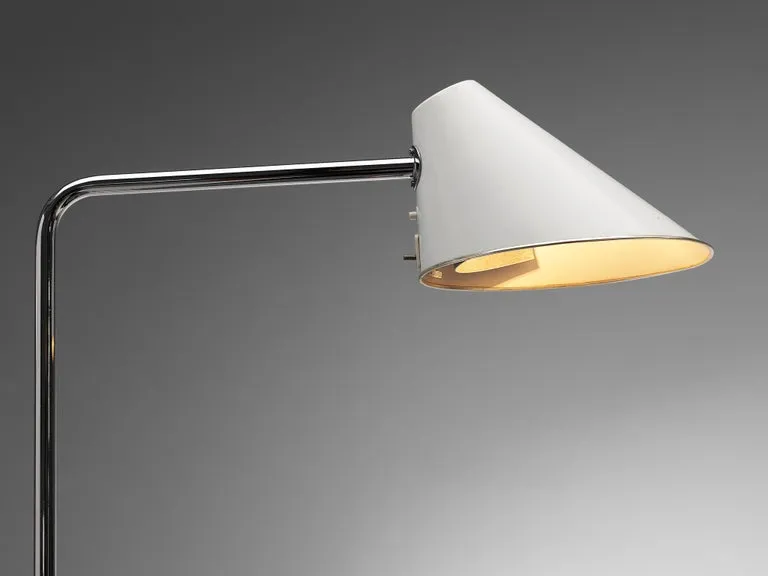 S. Björklund and L. Gustafsson Swedish "Delux" Desk Lamp in Chromed Steel