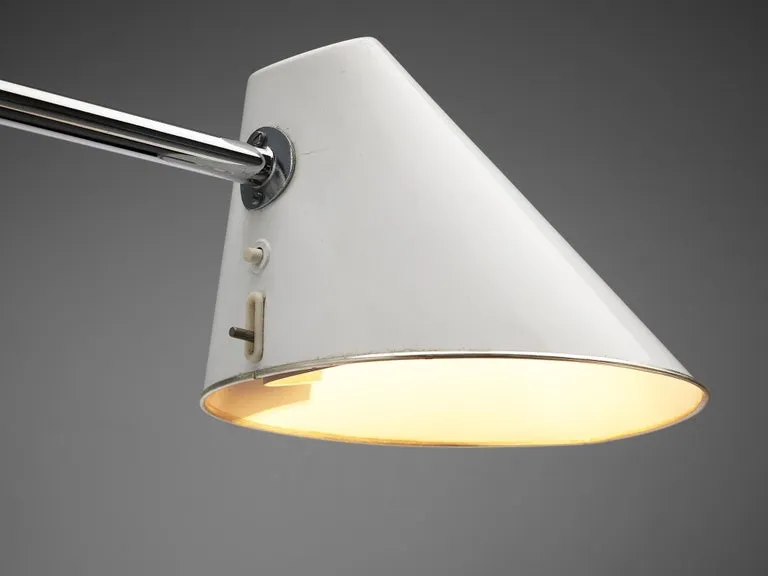 S. Björklund and L. Gustafsson Swedish "Delux" Desk Lamp in Chromed Steel