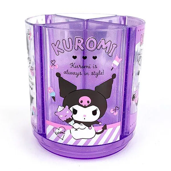 Sanrio Kuromi Rotating Pen Stand, Purple