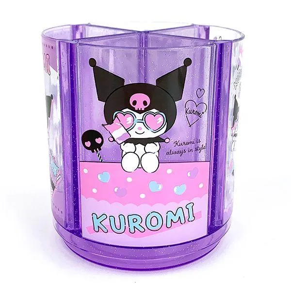 Sanrio Kuromi Rotating Pen Stand, Purple