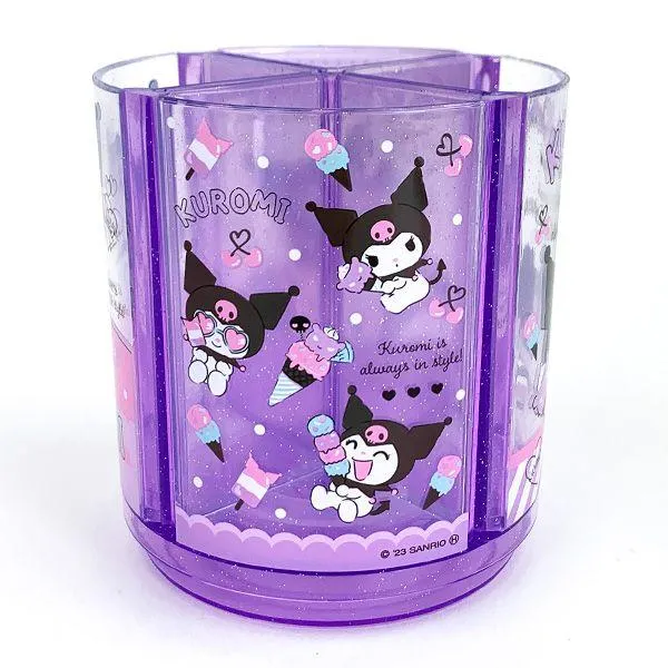 Sanrio Kuromi Rotating Pen Stand, Purple