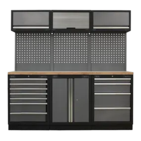 Sealey APMSSTACK07W Superline Pro 2.0m Storage System - Wood Worktop
